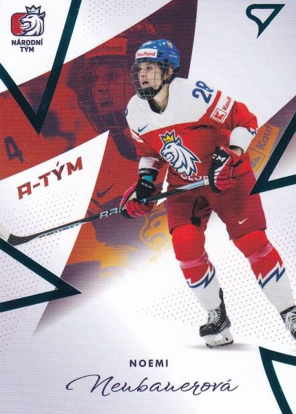 insert karta NOEMI NEUBAUEROVÁ 23-24 SZ Hokejové Česko Národní Tým Žen číslo ZR-12